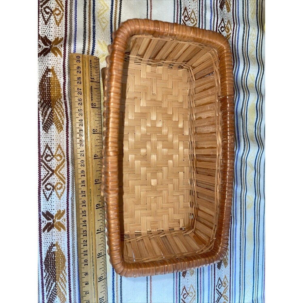 Rattan Basket Planter Organizer